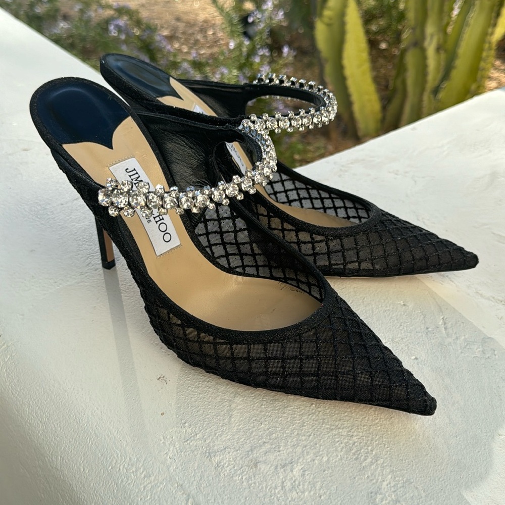 Jimmy Choo sparkly gorgeous, crystal high heels never worn only tried on